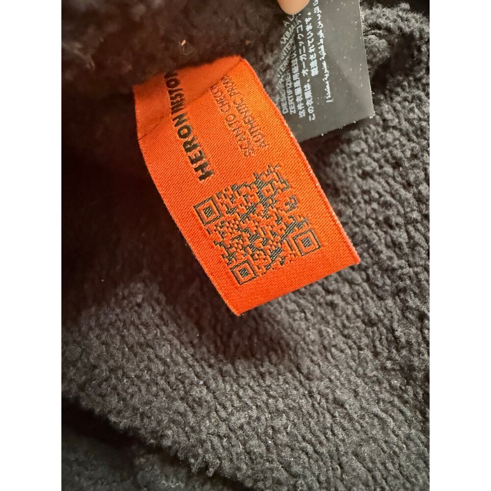 Heron Preston HP Black Spray Globe Hoodie Mens Size M Retail $595 - Picture 7 of 13